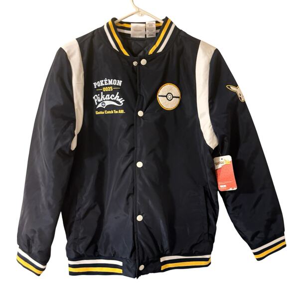 Pokémon Pikachu Varsity Jacket Boys XL - Picture 1 of 8